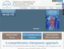 Tablet Screenshot of frenchchiropractic.com